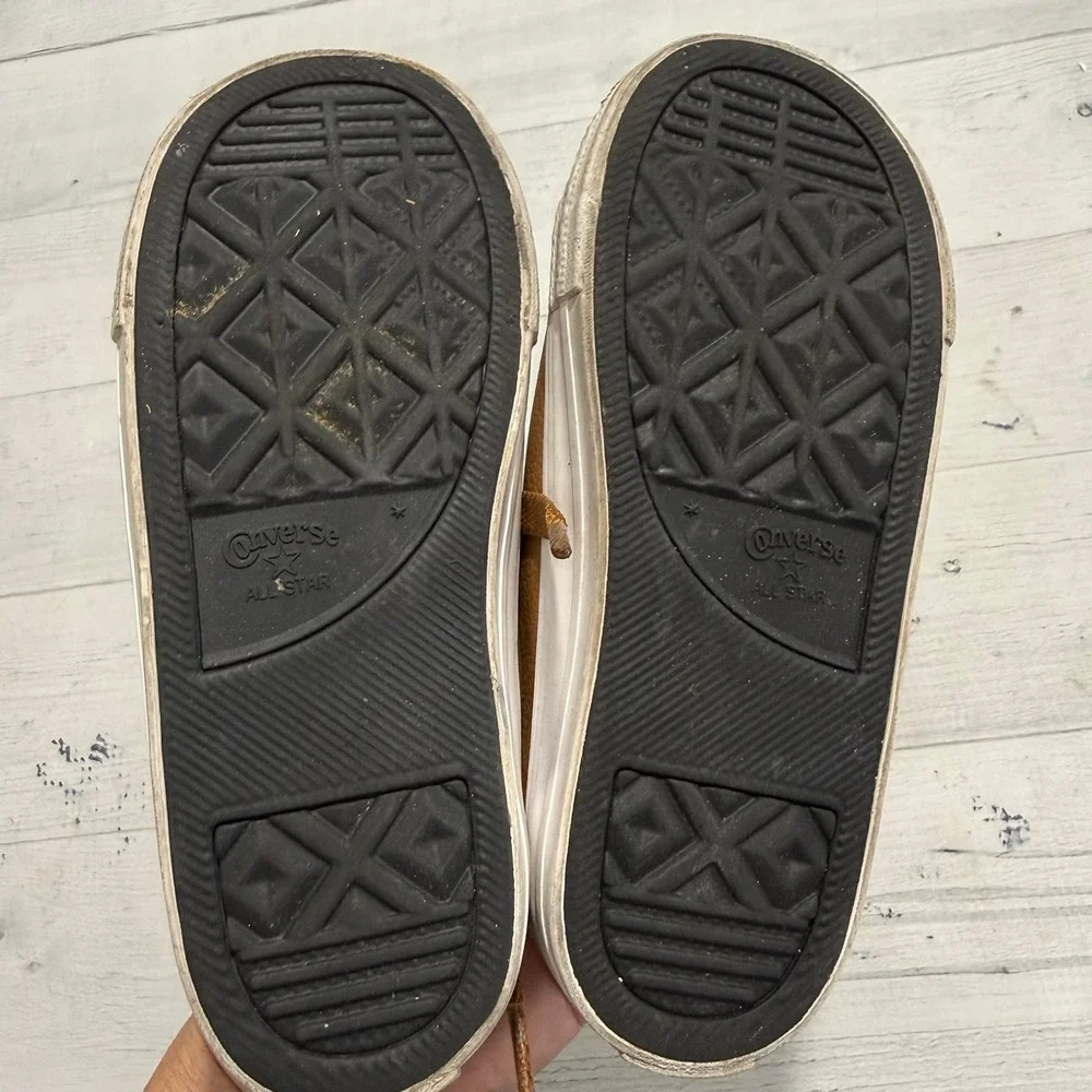 Converse boys tan brown shoes little kids size 10